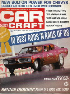 CAR CRAFT 1969 JAN - TEST HEMI ROAD RUNNER, 'RODS N RAILS '68, BIG JOHN, 440'S